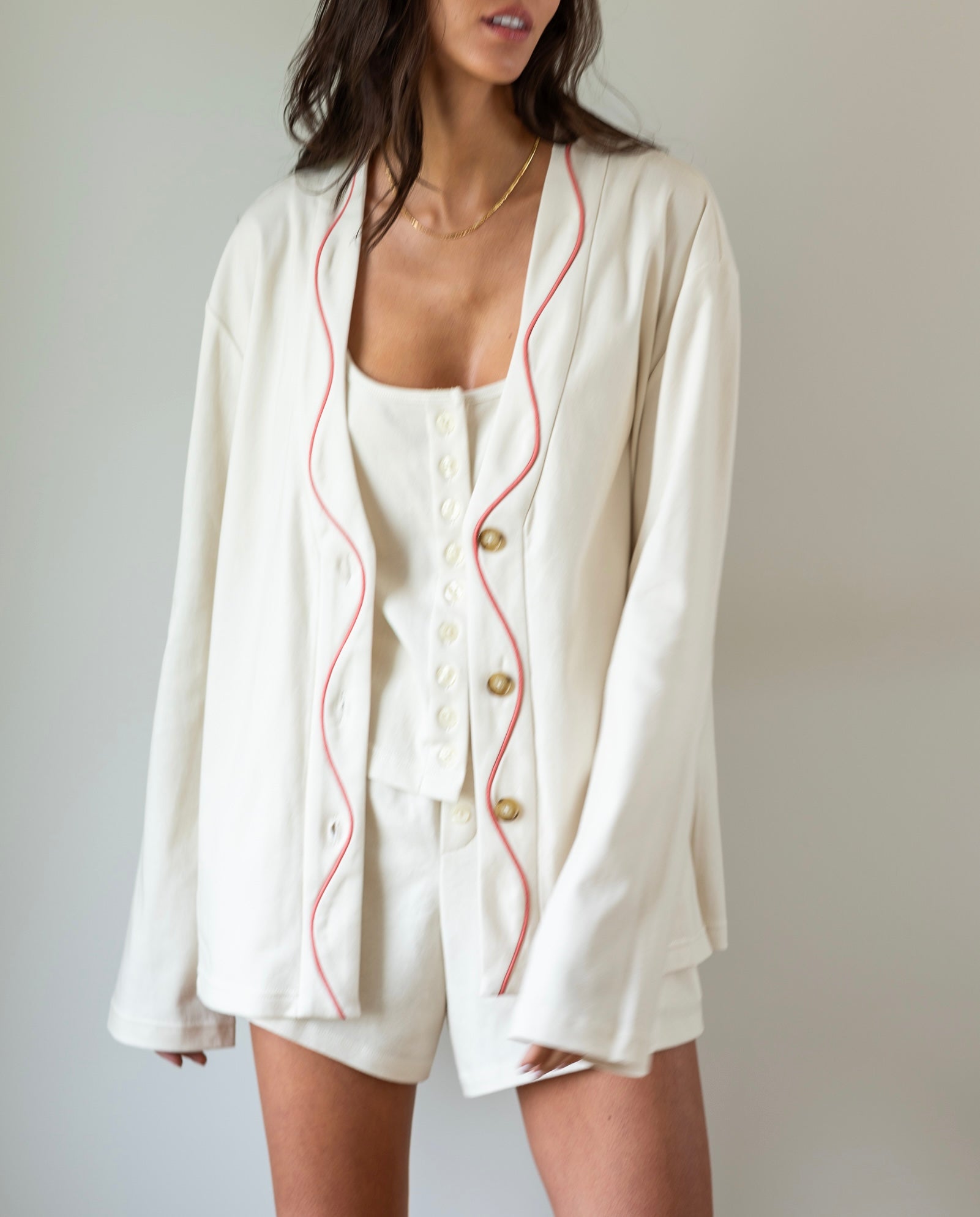 Wavy Oversized Cardigan